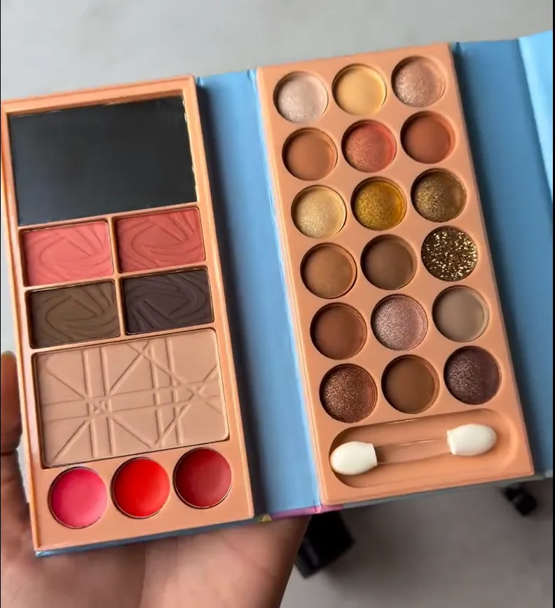 All-in-One Makeup Book Palette – Eyeshadow, Blush, Highlighter &amp; Lip Colors